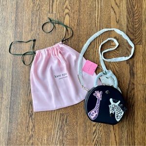 kate spade Andi Canteen Crossbody with zebra and Giraffe